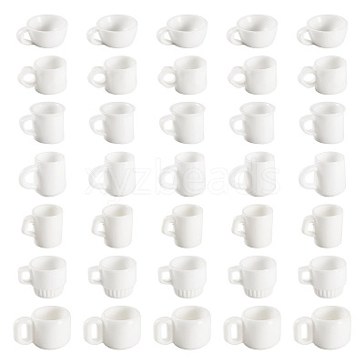 35Pcs 7 Styles Resin Cup Miniature Ornaments DOLL-TA0001-02-1