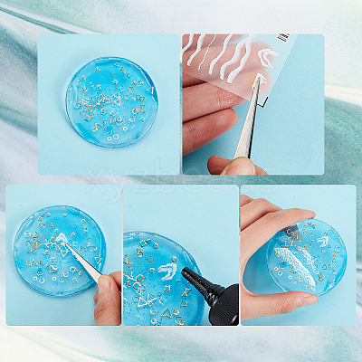 4 Sheets 4 Style 5D Nail Art Stickers STIC-OC0001-04-1