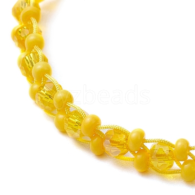 Baking Paint Glass Seed Beaded Bracelets BJEW-MZ00155-1