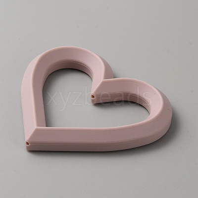 Heart Food Grade Eco-Friendly Silicone Focal Beads SIL-WH0018-26A-1