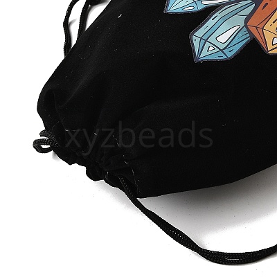 Rectangle Printed Velvet Cloth Packing Pouches ABAG-U006-03E-1