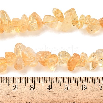 Natural Citrine(Heated) Beads Strands G-K400-A01-8x10-1