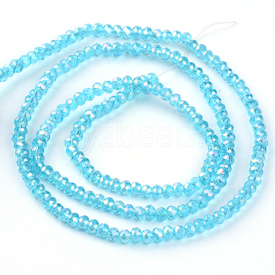 Electroplate Glass Beads Strands LS-EGLA-R048-2mm-08-1