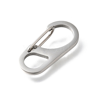 304 Stainless Steel Keychain Clasps STAS-U051-02A-P-1