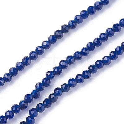 Faceted Glass Beads Strands G-F619-09A-2mm-1