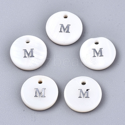 Natural Freshwater Shell Pendants X-SHEL-Q018-01A-M-P-1
