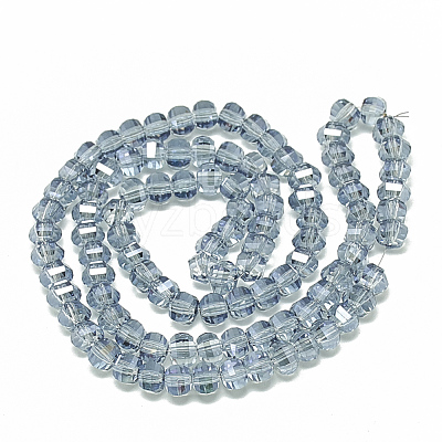 Electroplate Glass Beads Strands EGLA-Q094-A13-1