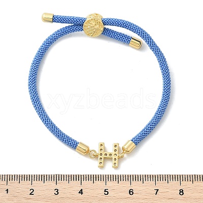Adjustable Nylon Cord Bracelets X-BJEW-C096-01G-08-1