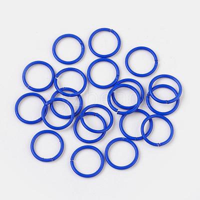 Spray Painted Iron Open Jump Rings IFIN-F149-B15-1