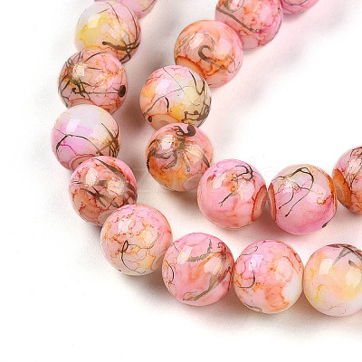 Baking Paint Glass Beads X1-DGLA-N003-10mm-B02-1