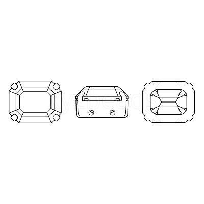 Preciosa® MAXIMA Crystal Sew-On Cups X-PRC-SC10-20050-S-1