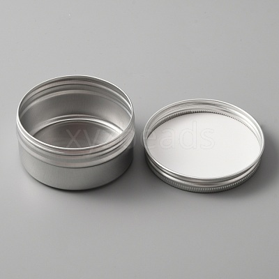 Aluminium Shallow Round Candle Tins AJEW-WH0312-59C-1