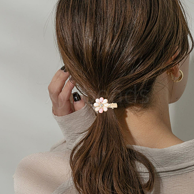 4 Bags 2 Styles Alloy & Resin Clip Hair Barrettes PHAR-SC0001-005-1