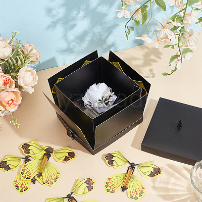 DIY Butterfly Flying Surprise Gift Paper Storage Boxes CON-WH0110-54A-1
