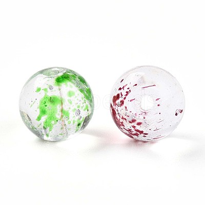 Baking Paint Transparent Glass Beads X1-DGLA-R053-10mm-M-1