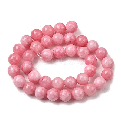 Natural Dyed White Jade Beads Strands G-M402-C04-29-1