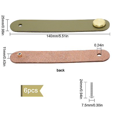Leather Handle DIY-WH0182-20A-1