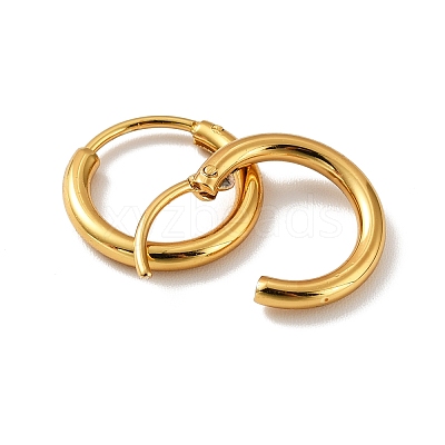 PVD Vacuum Plating 201 Stainless Steel Huggie Hoop Earrings STAS-H164-04G-1
