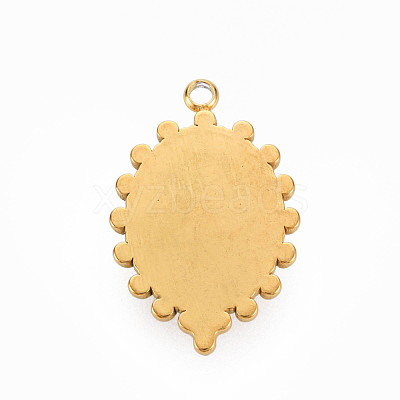 304 Stainless Steel Pendants STAS-N087-42G-1