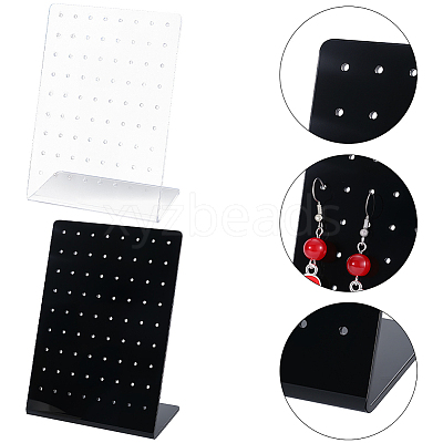 4Pcs 2 Colors Acrylic Earring Displays EDIS-SP0001-04A-1
