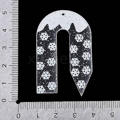 Christmas Theme Acrylic Pendants OACR-Q100-06B-1