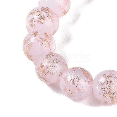 Handmade Gold Sand Lampwork Beads LAMP-Z009-01A-1
