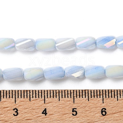 Ombre Effect Dyed Glass Beads Strands GLAA-I059-01B-1