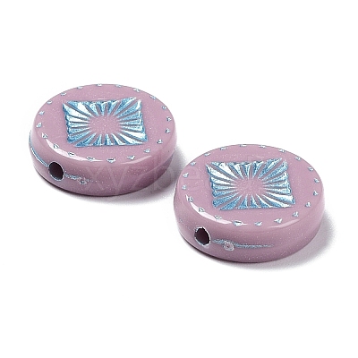 Opaque Acrylic Beads LS-OACR-G016-07H-1