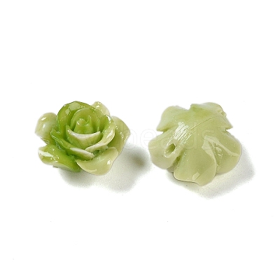 Synthetic Coral 3D Flower Rose Beads CORA-A005-14mm-23-1