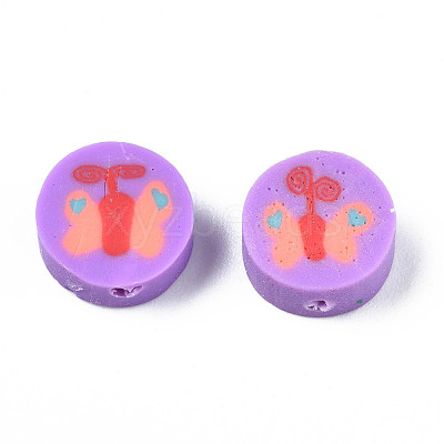 Handmade Polymer Clay Beads CLAY-N006-48-1