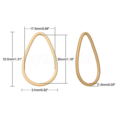 Smooth Surface Alloy Linking Rings LS-X-PALLOY-S117-166B-1