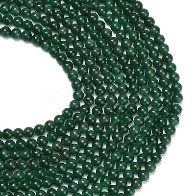 Natural Fuchsite Beads Strands G-L661-B01-6mm-B-1
