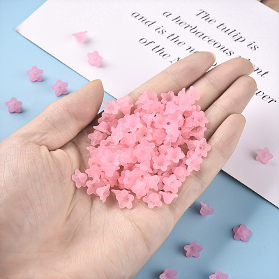 Transparent Acrylic Beads X-PL554-02-1