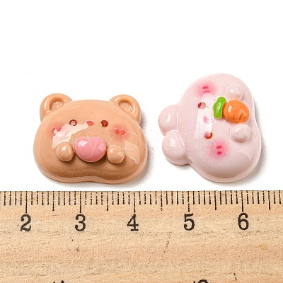 Opaque Resin Decoden Cabochons RESI-F052-B02-1
