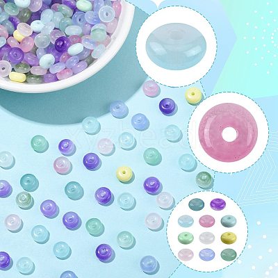 120Pcs Imitation Jade Glass Beads DGLA-FS0001-23-1