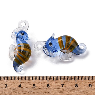 Handmade Lampwork Pendants LAMP-S068-08D-1