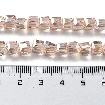 Electroplate Glass Beads Strands LS-EGLA-D018-6x6mm-75-1