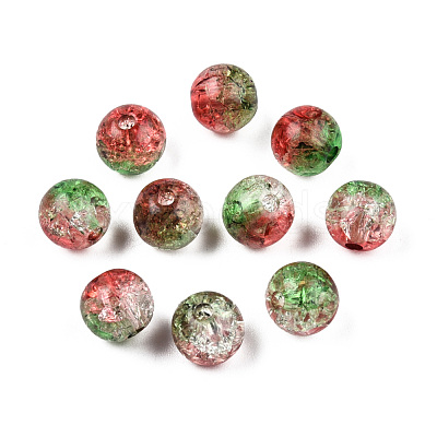Transparent Crackle Acrylic Beads CACR-N002-13A-1