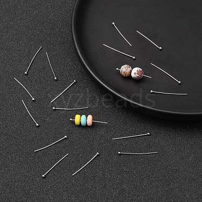 Tarnish Resistant 304 Stainless Steel Ball Head Pins X-STAS-M010-25mm-01-1