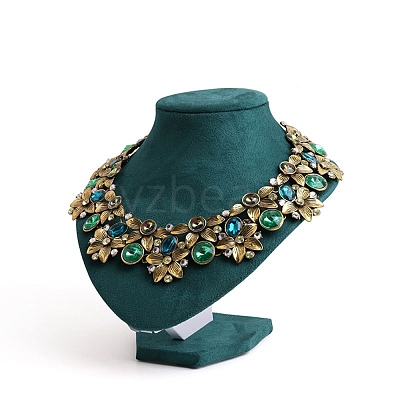 Bust Plastic Covered with Velvet Necklace Display Stands NDIS-L006-01C-1