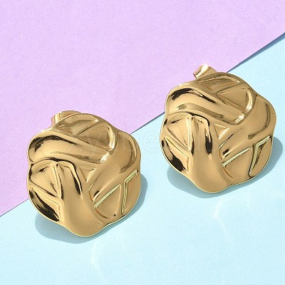 304 Stainless Steel Stud Earrings EJEW-U047-26G-1