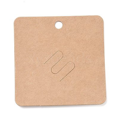 Blank Kraft Paper Broochs Display Cards X1-CDIS-G005-08-1