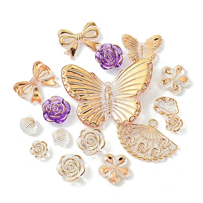 Transparent Acrylic Beads OACR-O006-03C-1