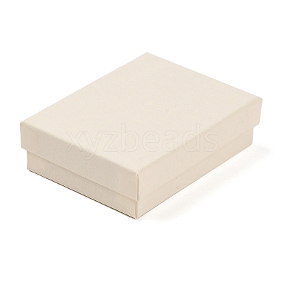 Cardboard Paper Jewelry Storage Boxes with Sponge CON-P023-01D-02-1