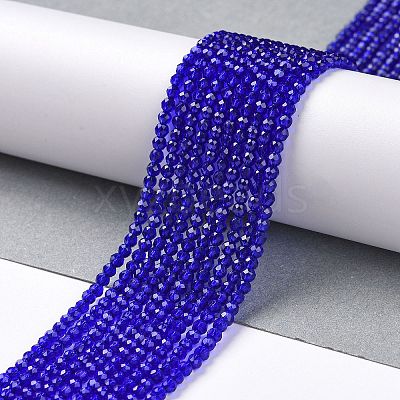 Transparent Glass Beads Strands X-GLAA-H021-04-09-1