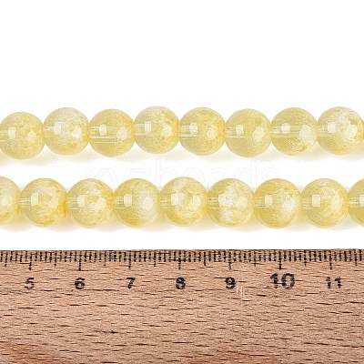 Transparent Half Spray Painted Glass Beads Strands LS-GLAA-Q110-02A-01-1