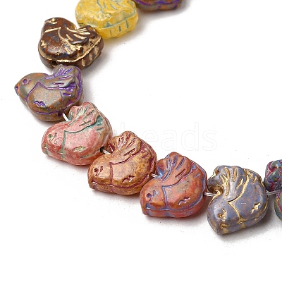 Painted Glass Beads Strands GLAA-Z021-10-1