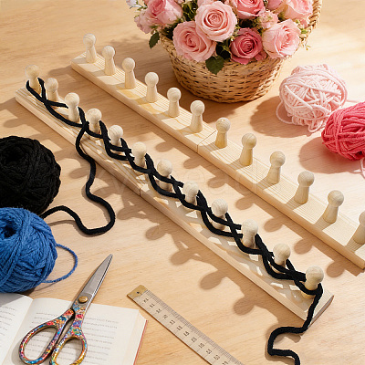 Wooden Knitting Loom Frame KNIT-WH0007-003B-1