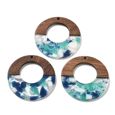 Resin and Walnut Pendants FIND-R051-13-1