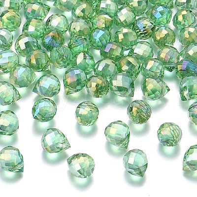 Transparent Glass Pendants GLAA-P070-A06-1
